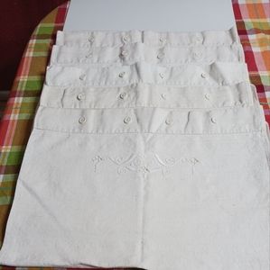 Pillow Coffee stain Covers with 4 button closure Linen or Cotton not sure